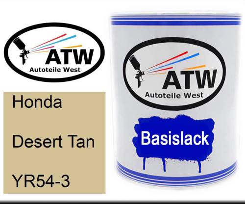 Honda, Desert Tan, YR54-3: 1L Lackdose, von ATW Autoteile West.